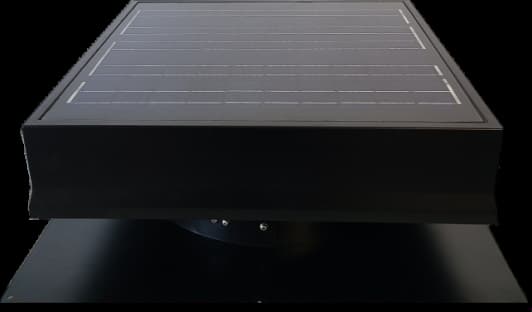 Roof-mounted solar attic fan product